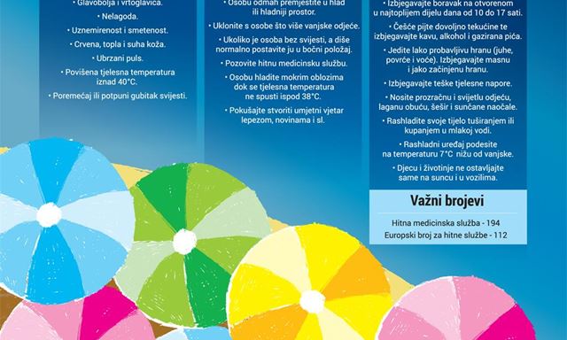 ​Upozorenje na visoke temperature – zaštitimo zdravlje od vrućine